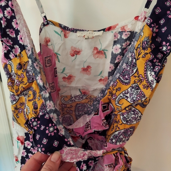 Promesa Patchwork Wrap Tank - Picture 3 of 5